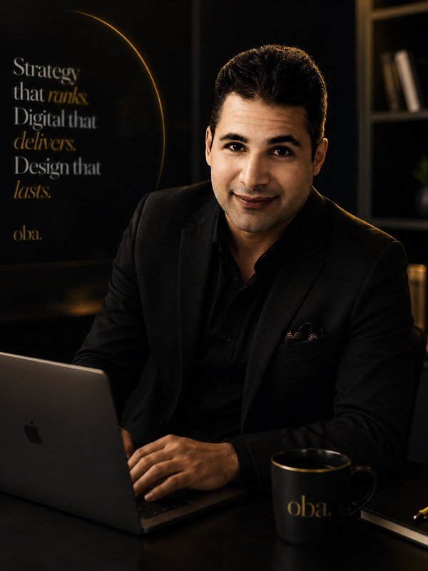 Digital marketing consultant at work — OBA